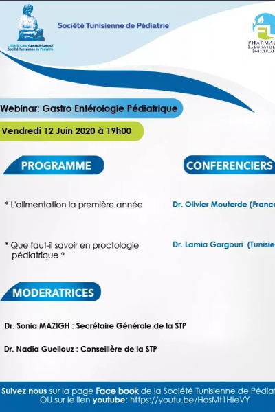 WEBINAR : Gastro Entérologie Pédiatrique