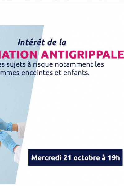  Webinar : Intérêt de la vaccination antigrippale chez les sujets à risque notamment les femmes enceintes et enfants
