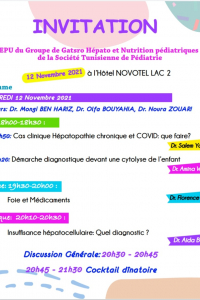 EPU DU GROUPE DE GASTRO HÉPATO ET NUTRITION PÉDIATRIQUES DE LA SOCIÉTÉ TUNISIENNE DE PÉDIATRIE