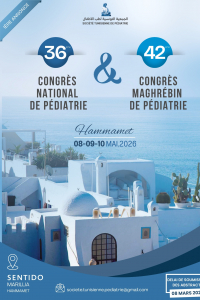 36ème Congrès National de Pédiatrie et 42ème Congrès Maghrébin de Pédiatrie 2026	